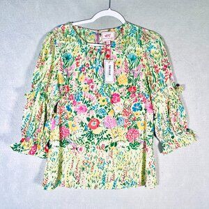 Banjanan Cottagecore Top Womens L Cotton Costal Cowgirl Sustainable Feminine NWT